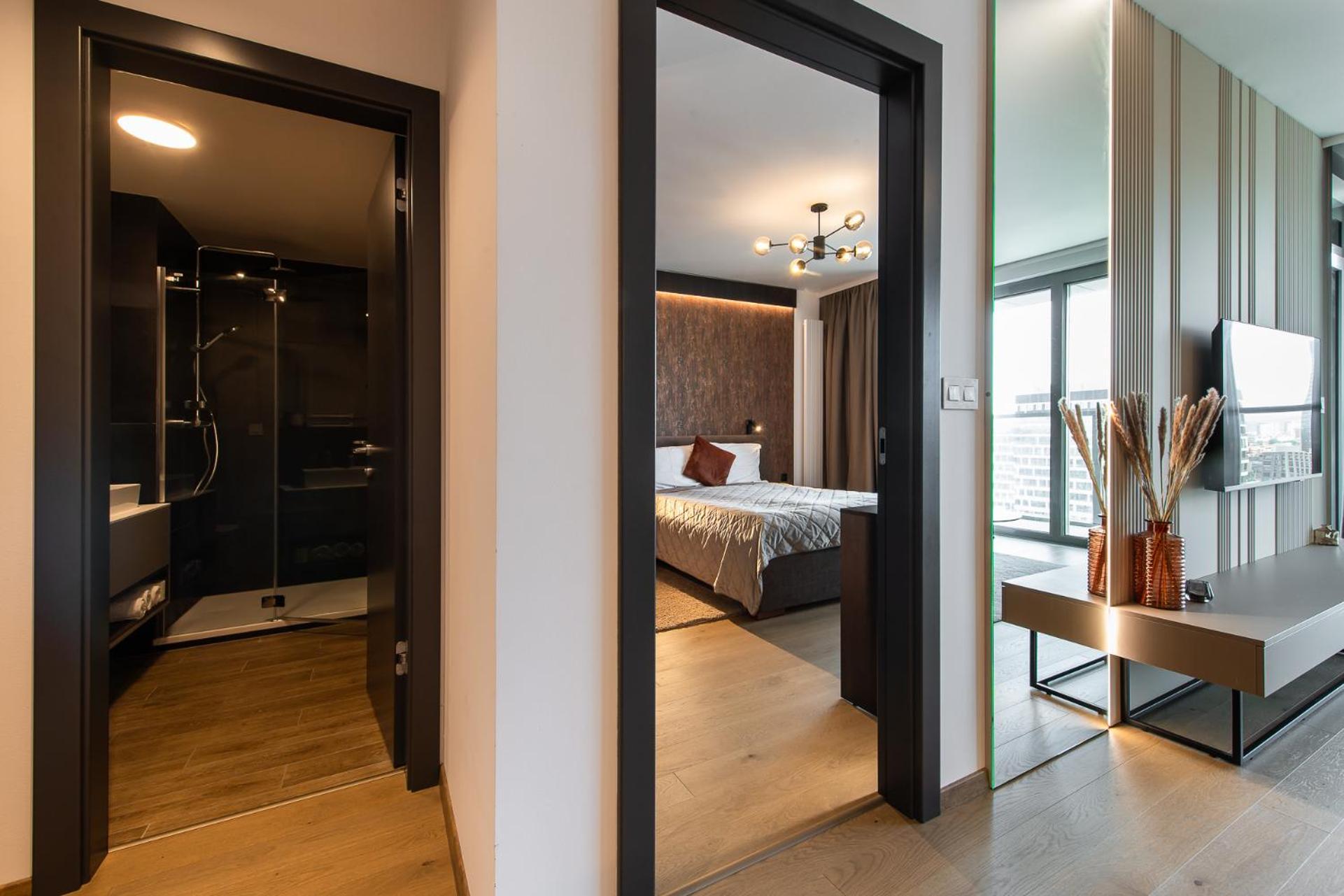 Nikas Eurovea Apartments - Free Parking บราติสลาวา ภายนอก รูปภาพ